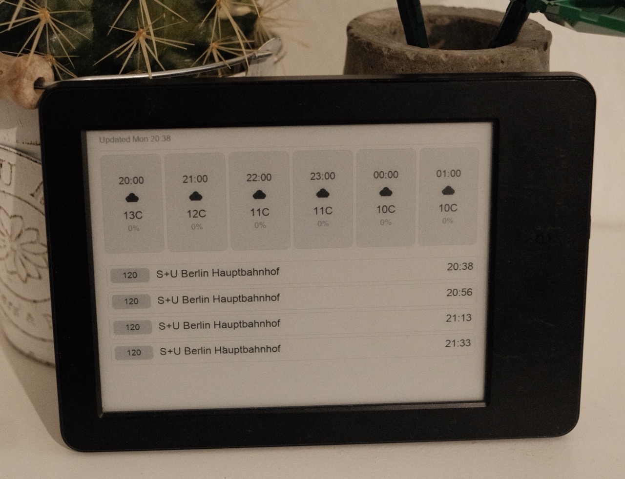 Kindle with new dashboard